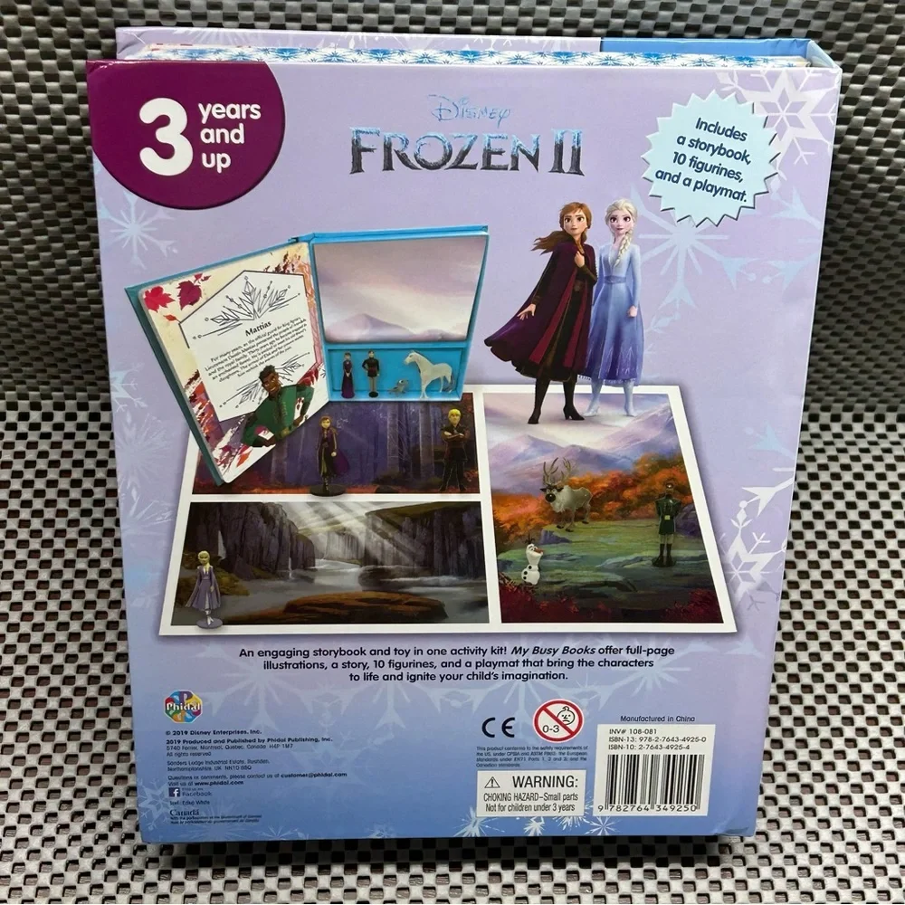 Phidal Publishing Disney Frozen 2 My Busy Books Storybook Figurines Playmat New - Picture 2 of 16